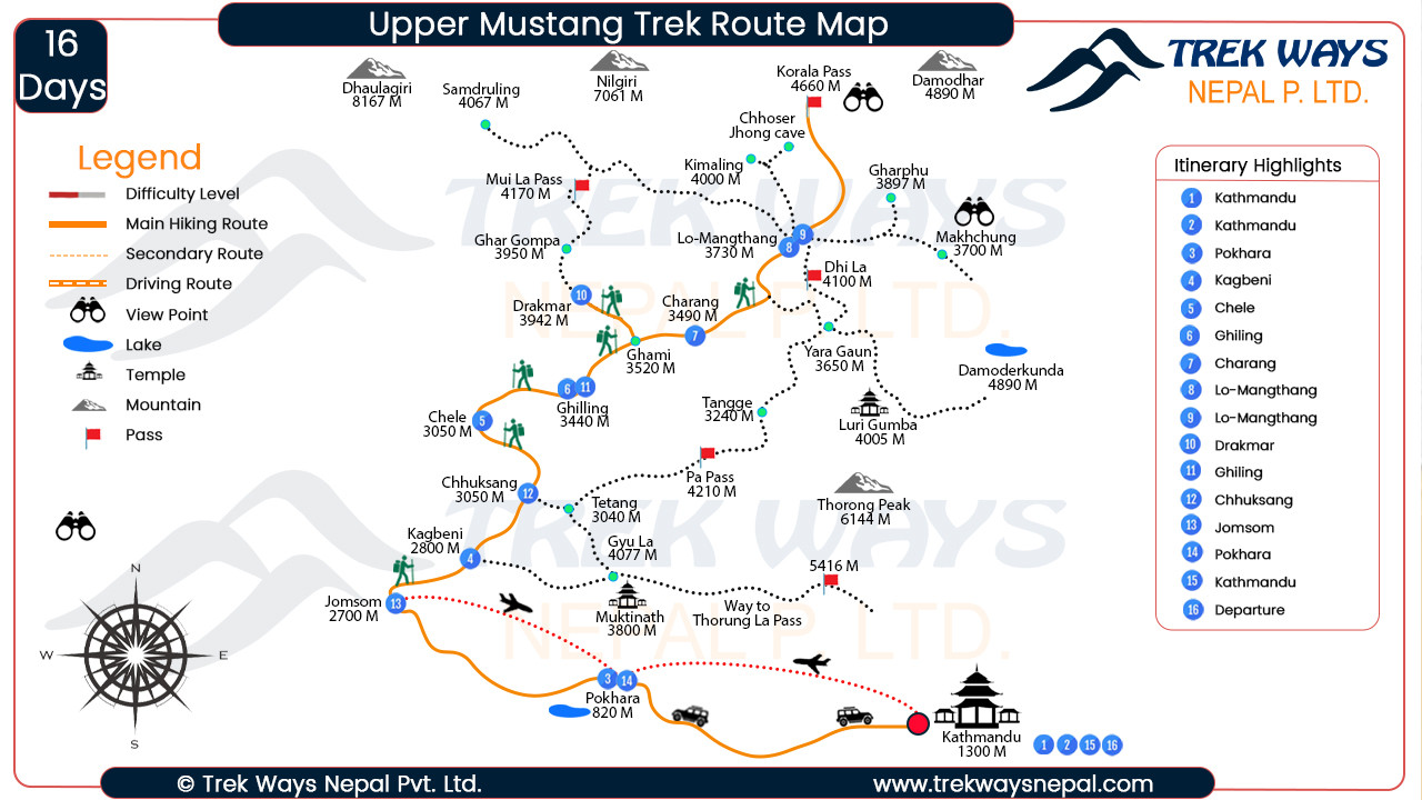 Upper Mustang Trek 2024 | Price, Itinerary: Trek Ways Nepal