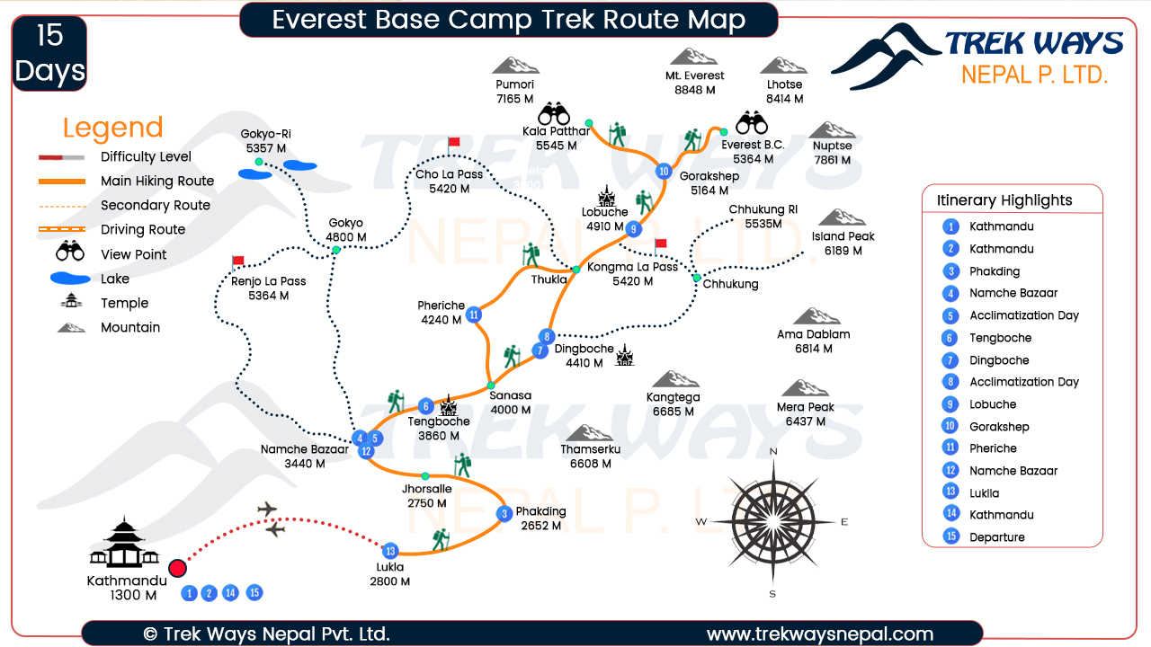 Everest Base Camp Trek - Best 15 Days Itinerary package